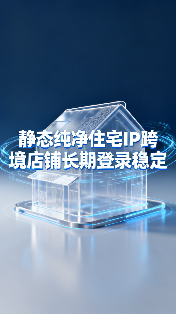 静态纯净住宅IP跨境店铺长期登录稳定？